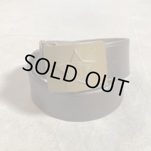 画像: 【Free】ソビエト連邦 ソ連 バックル付き フェイクレザーベルト■ビンテージ オールド 古着 ミリタリー USSR CCCP フリーサイズ