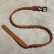 画像5: 【W34〜W38】Eddie Bauer メッシュ レザーベルト 茶色■ビンテージ オールド アメリカ古着 エディーバウアー フリーサイズ No.8 (5)