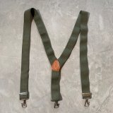 画像: 【Free】70s オランダ軍 Y型 サスペンダー■ビンテージ オールド アメリカ古着 レザー×ゴム フリーサイズ ミリタリー No.2