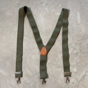 画像: 【Free】70s オランダ軍 Y型 サスペンダー■ビンテージ オールド アメリカ古着 レザー×ゴム フリーサイズ ミリタリー No.2