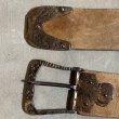画像5: 【W36〜W44】UNKNOWN ハンドメイドバックル付き レザーベルト 茶色■ビンテージ アンティーク オールド アメリカ古着 手彫り (5)