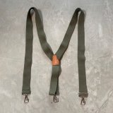 画像: 【Free】70s オランダ軍 Y型 サスペンダー■ビンテージ オールド アメリカ古着 レザー×ゴム フリーサイズ ミリタリー No.1