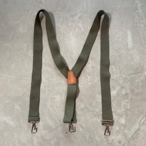 画像: 【Free】70s オランダ軍 Y型 サスペンダー■ビンテージ オールド アメリカ古着 レザー×ゴム フリーサイズ ミリタリー No.1