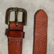 画像6: 【W34〜W38】Eddie Bauer メッシュ レザーベルト 茶色■ビンテージ オールド アメリカ古着 エディーバウアー フリーサイズ No.8 (6)