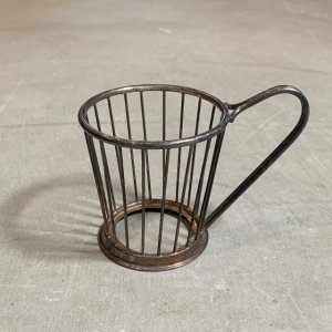 画像: 【8.2cm】CHRISTOFLE コーヒーカップホルダー■ビンテージ アンティーク フランス ヨーロッパ雑貨 ブロカント クリストフル No.1