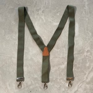 画像: 【Free】70s オランダ軍 Y型 サスペンダー■ビンテージ オールド アメリカ古着 レザー×ゴム フリーサイズ ミリタリー No.3