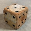 画像4: 【11.5cm】UNKNOWN ハンドメイド ウッド ダイス サイコロ オブジェ■ビンテージ アンティーク レトロ アメリカ雑貨 木製 フォークアート (4)