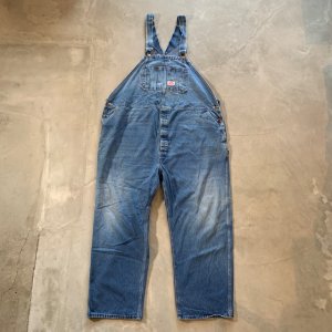 画像: 【W50】ROUND HOUSE デニム オーバーオール■ビンテージ オールド レトロ アメリカ古着 ラウンドハウス ワークウェア ビッグサイズ