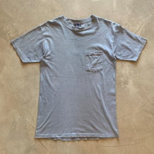 画像: 【M】90s USA製 Columbia ポケットTシャツ スモーキーブルー■ビンテージ オールド アメリカ古着 コロンビア コットン シングルステッチ