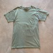 画像1: 【M】90s USA製 Columbia ポケットTシャツ スモーキーグリーン■ビンテージ オールド アメリカ古着 コロンビア コットン シングルステッチ (1)