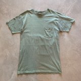 画像: 【M】90s USA製 Columbia ポケットTシャツ スモーキーグリーン■ビンテージ オールド アメリカ古着 コロンビア コットン シングルステッチ