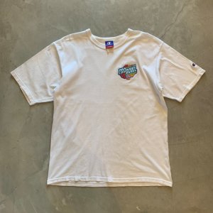 画像: 【L】90s Champion NFL 刺繍入り Tシャツ 白■ビンテージ オールド アメリカ古着 チャンピオン ハワイ アメフト