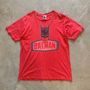 画像: 【S or Ladies】JUNK FOOD バットマン プリントTシャツ 赤■アメリカ古着 ジャンクフード アメコミ レディース