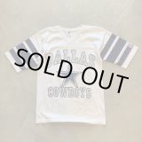 画像: 【S or Ladies】90s USA製 LOGO7 Vネック プリントTシャツ 白■ビンテージ アメリカ古着 アメフト ダラスカウボーイズ レディース