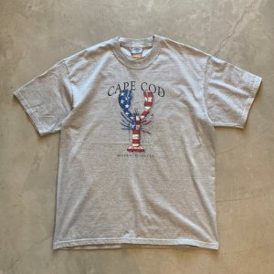 画像: 【L】90s メキシコ製 Lee ロブスター プリントTシャツ グレー■ビンテージ オールド アメリカ古着 コットン リー 星条旗 国旗
