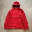画像1: 【M(L/XL相当)】Polo Ralph Lauren アノラックパーカー ジャケット 赤無地■ビンテージ オールド レトロ アメリカ古着 コットン (1)