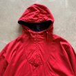 画像2: 【M(L/XL相当)】Polo Ralph Lauren アノラックパーカー ジャケット 赤無地■ビンテージ オールド レトロ アメリカ古着 コットン (2)