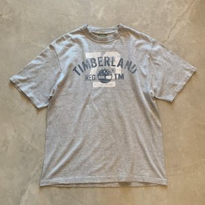 画像: 【XS or Ladies】USA製 Timberland プリントTシャツ グレー■ビンテージ オールド アメリカ古着 90s ティンバーランド