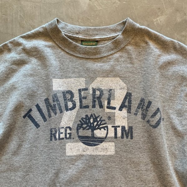 画像2: 【XS or Ladies】USA製 Timberland プリントTシャツ グレー■ビンテージ オールド アメリカ古着 90s ティンバーランド (2)