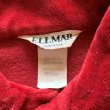 画像3: 【M/L】70s USA製 ELLMAR パイル地 長袖ポロシャツ えんじ 赤系■ビンテージ オールド レトロ アメリカ古着 ロンT 80s (3)