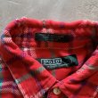 画像4: 【BOYS L(メンズS相当)】Polo Ralph Lauren 長袖ネルシャツ 赤チェック■ビンテージ オールド アメリカ古着 ボーイズ ラルフローレン (4)