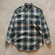画像1: 【S/M】Ralph Lauren ボタンダウン 長袖シャツ 緑タータンチェック■ビンテージ オールド アメリカ古着 ポロ ラルフローレン (1)