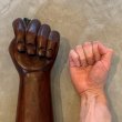 画像9: 【36cm】特大 ウッド フィグサイン ハンドサイン オブジェ■ビンテージ アンティーク レトロ アメリカ雑貨 拳 手 木製 木彫り アート (9)