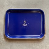画像: 【26.3cm×35.0cm】アンカーマーク スチールトレイ ネイビー■ビンテージ アンティーク レトロ アメリカ雑貨 マリン USN No.4