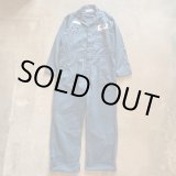 画像: 【46 W42】USA製 UNIVERSAL OVERALL コットン HBT オールインワン 青グレー■ビンテージ アメリカ古着 ワーク フォード ワッペン アメ車