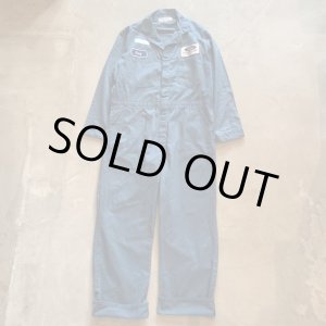 画像: 【46 W42】USA製 UNIVERSAL OVERALL コットン HBT オールインワン 青グレー■ビンテージ アメリカ古着 ワーク フォード ワッペン アメ車