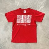 画像: 【Kids】90s JERZEES オールコットン プリントTシャツ 赤■ビンテージ オールド アメリカ古着 子供服 キッズ アート