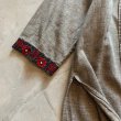 画像5: 【Ladies】インド製 コットン 刺繍ワンピース チュニック グレー■ビンテージ レトロ アメリカ古着 花柄 レディース エスニック (5)