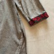 画像4: 【Ladies】インド製 コットン 刺繍ワンピース チュニック グレー■ビンテージ レトロ アメリカ古着 花柄 レディース エスニック (4)