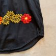 画像6: 【Ladies】コットン 刺繍ワンピース チュニック ブラック 黒■ビンテージ レトロ アメリカ古着 花柄 レディース フォークロア メキシコ (6)
