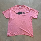 画像: 【XL】THE BLACK BASS ブラックバス プリントTシャツ ピンク■ビンテージ オールド アメリカ古着 魚 ブラックドッグ パロディ