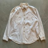 画像: 【M/L】Levi's 長袖シャツ ホワイト 白無地■ビンテージ オールド アメリカ古着 リーバイス 2000s Y2K 赤タブ 白シャツ