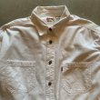 画像2: 【L(XL/XXL相当)】Levi's 長袖シャツ ホワイト 白無地■オールド アメリカ古着 リーバイス 赤タブ 白シャツ ビッグサイズ (2)