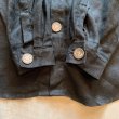 画像7: 【L/XL】オーストリア製 Amann 長袖リネンシャツジャケット ブラック 黒■ビンテージ オールド レトロ アメリカ古着 (7)