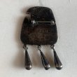 画像4: 【6.0cm×3.5cm】メキシコ製 シルバーブローチ ピンバッチ■ビンテージ アンティーク ピンズ メキシカン 鳥モチーフ インレイ 石 (4)