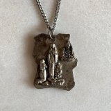 画像: 【3.1cm×2.5cm】キリスト マリア メダイネックレス■ビンテージ アンティーク アクセサリー ルルドの聖母