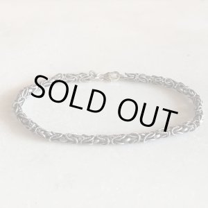 画像: 【19.5cm】925刻印 ビザンチンチェーン シルバーブレスレット■ビンテージ アンティーク アクセサリー レトロ ヨーロッパ