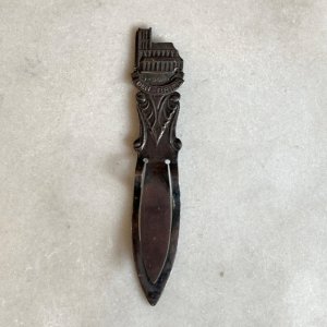 画像: 【9.2cm】DEN BRIEL シルバープレート クリップ ブックマーカー■ビンテージ アンティーク ヨーロッパ雑貨 オランダ 教会 ペーパーナイフ
