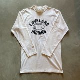画像: 【XL】USA製 80s RUSSELL ナイロン×コットン フットボールTシャツ 白■ビンテージ アメリカ古着 ビッグサイズ モックネック ラッセル