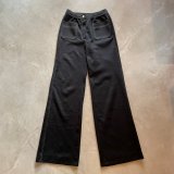画像: 【W25】70s USA製 ACTIII ポリエステル フレアパンツ ブラック 黒■ビンテージ オールド レトロ アメリカ古着 レディース