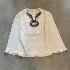 画像: 【Ladies】JC Penney 刺繍 ボヘミアン チュニック ブラウス 白■ビンテージ レトロ アメリカ古着 レディース エスニック プルオーバー