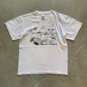 画像: 【Ladies or S】2010s STEYOYOKE RECORDINGS プリントTシャツ 白■ヨーロッパ古着 ドイツ レコード会社 音楽 レディース