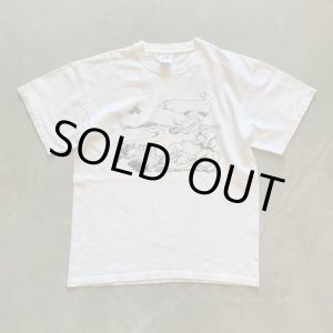画像: 【Ladies or S】2010s STEYOYOKE RECORDINGS プリントTシャツ 白■ヨーロッパ古着 ドイツ レコード会社 音楽 レディース