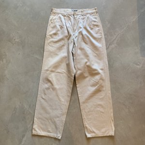 画像: 【W32】USA製 Polo Ralph Lauren 2タック コットン チノパンツ アイボリー■ビンテージ オールド アメリカ古着 90s ポロラルフローレン
