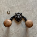 画像: 【14.5cm】昭和レトロ ライオンモチーフ ウォールフック■ビンテージ アンティーク インテリア ウォールハンガー 壁掛け インテリア No.1