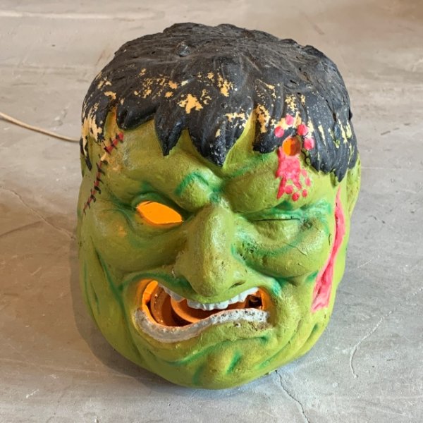画像2: 【25cm】90s フランケンシュタイン モンスターヘッドライト■ビンテージ アンティーク アメリカ雑貨 照明 ハロウィン インテリア (2)